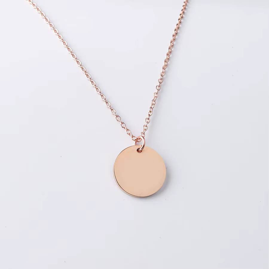 Round Necklace - Rose Gold