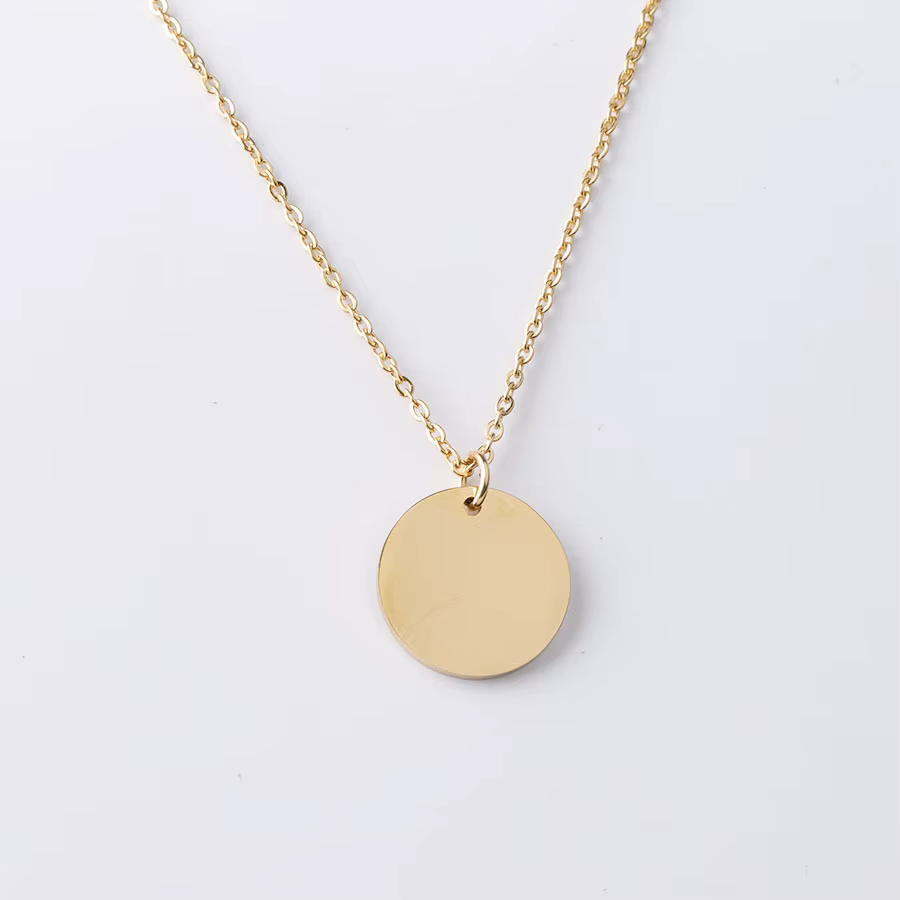 Round Necklace - Gold